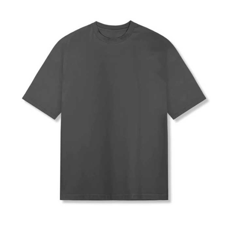 New Mens Oversized T-shirt High Quality Men Fitness Plus Size Heavyweight T-shirt