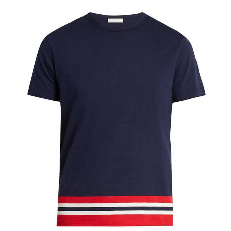 Regular Size Men's T-Shirts O-Neck Black Cotton Design Short Sleeve