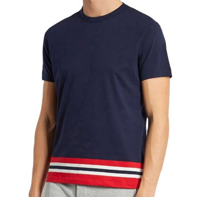 Regular Size Men's T-Shirts O-Neck Black Cotton Design Short Sleeve