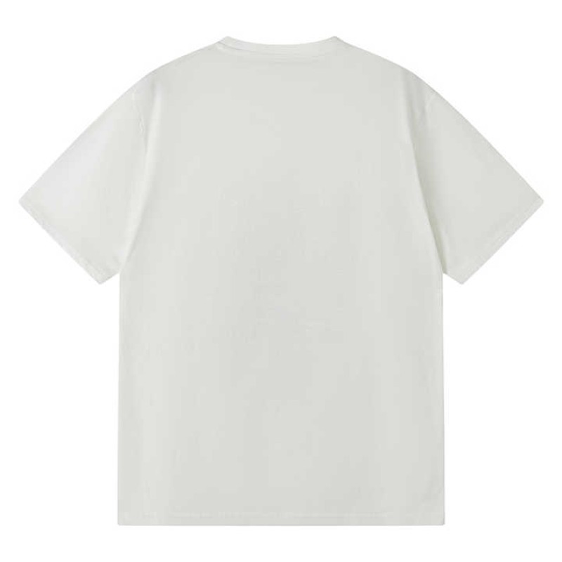 Printed Unisex T-shirts Cotton Plain White Tee Shirts Casual Short Sleeves