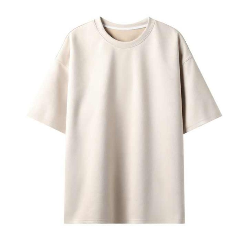 230g Price Blank Oversized Graphic Suede T Shirt
