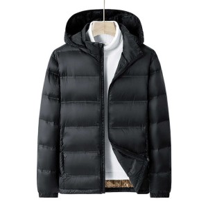 Mens Winter Windproof Outdoor Jacket With Soft Hoo...