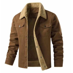 Men's Autumn Winter Outdoor Plus Size Thickened Fl...