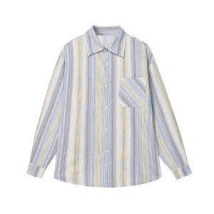 Spring Casual Loose Long Sleeve Shirt Men's Large ...