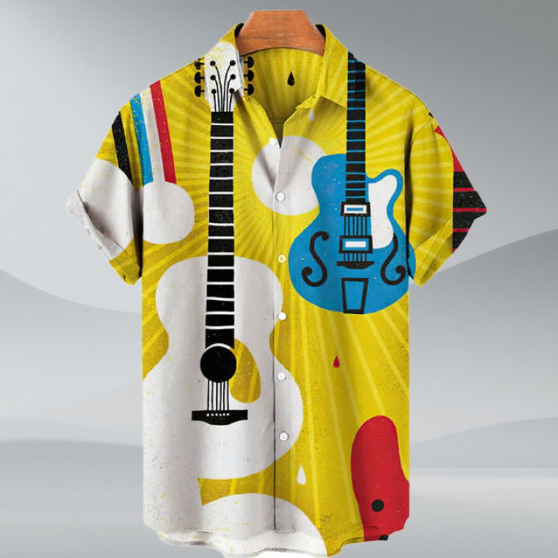 New Fashion Breathable Shirt for Men High End Hawaiian Man Shirt