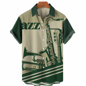 Men's Hawaiian Tropical Floral Print Summer Beach ...