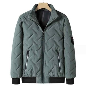 Men Fashion Design Winter Cotton Jacket Warm Stand...