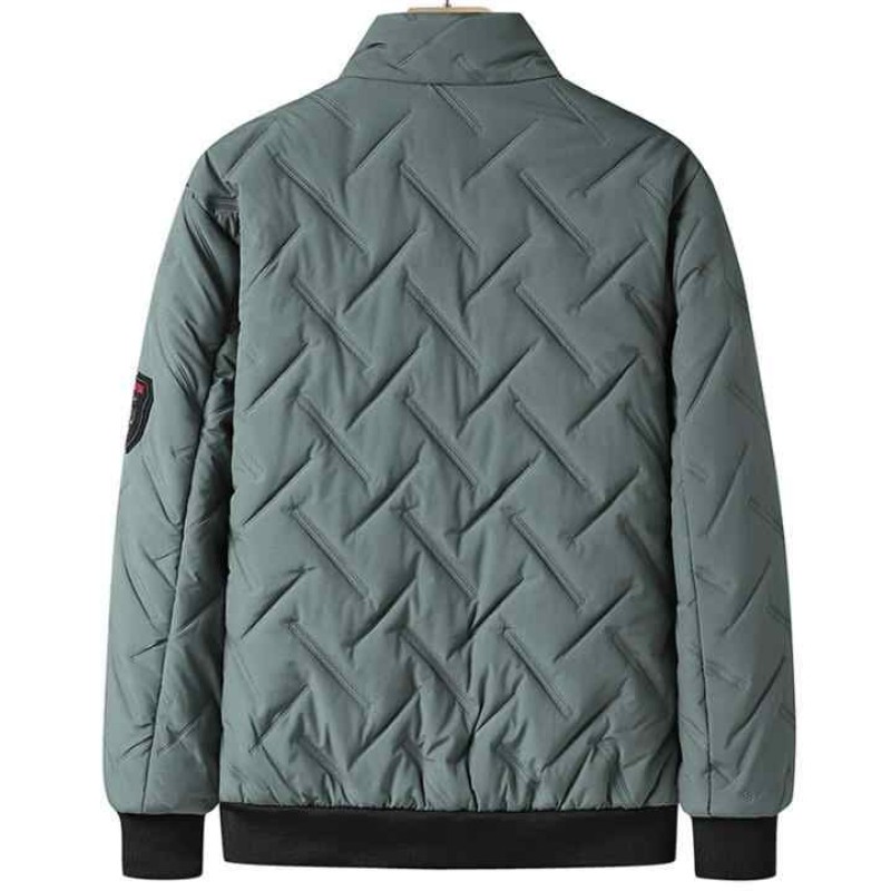 Men Fashion Design Winter Cotton Jacket Warm Stand Collar Outdoor Padding Jacket