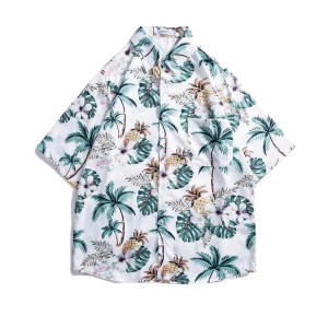 Beach Casual Cool Trendy Couple Shirt Hawaiian Pri...
