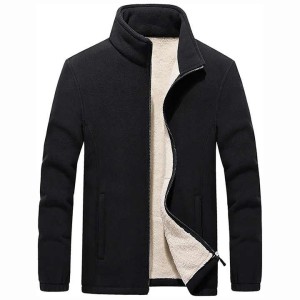 Polar Fleece Full Zip Warm Thick Winter Casual Par...