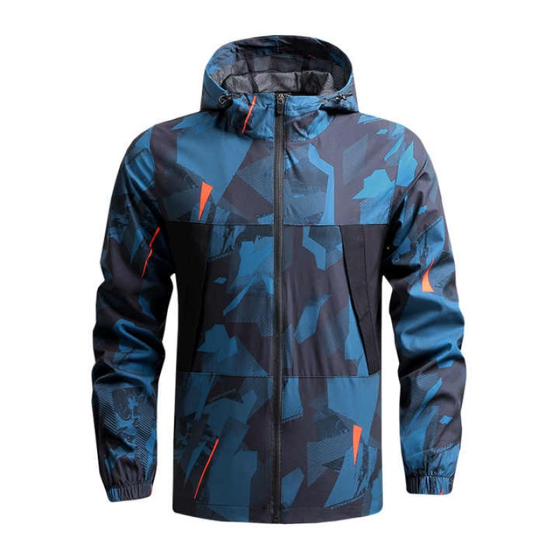 Men's Spring Autumn Outdoor Sports Hooded Jacket
