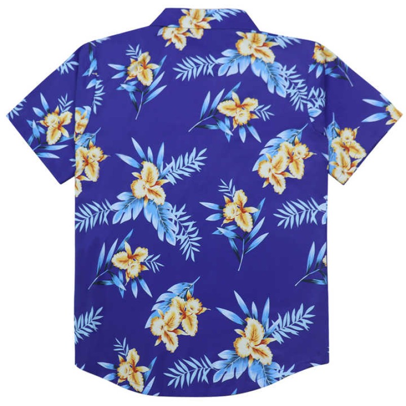 Summer Sublimated Hawaiian Wear Men Beach Vacation Shirts