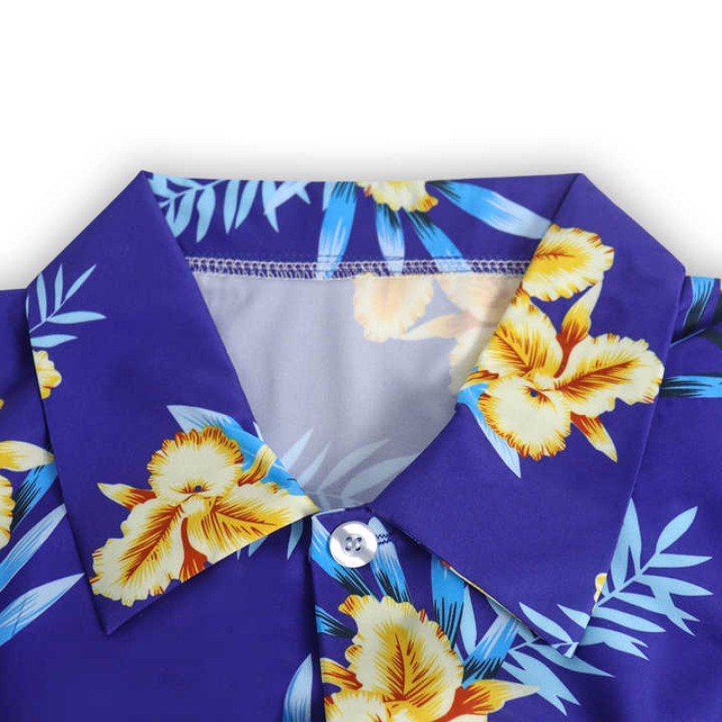 Summer Sublimated Hawaiian Wear Men Beach Vacation Shirts