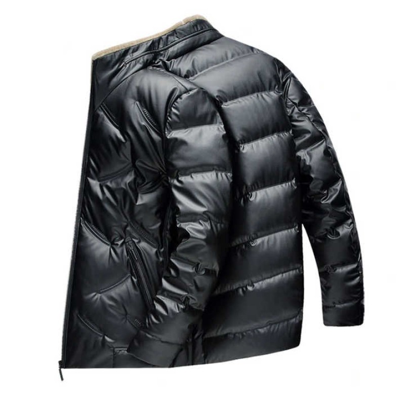 Hooded Down Padded Quilted Winter Coats For Men