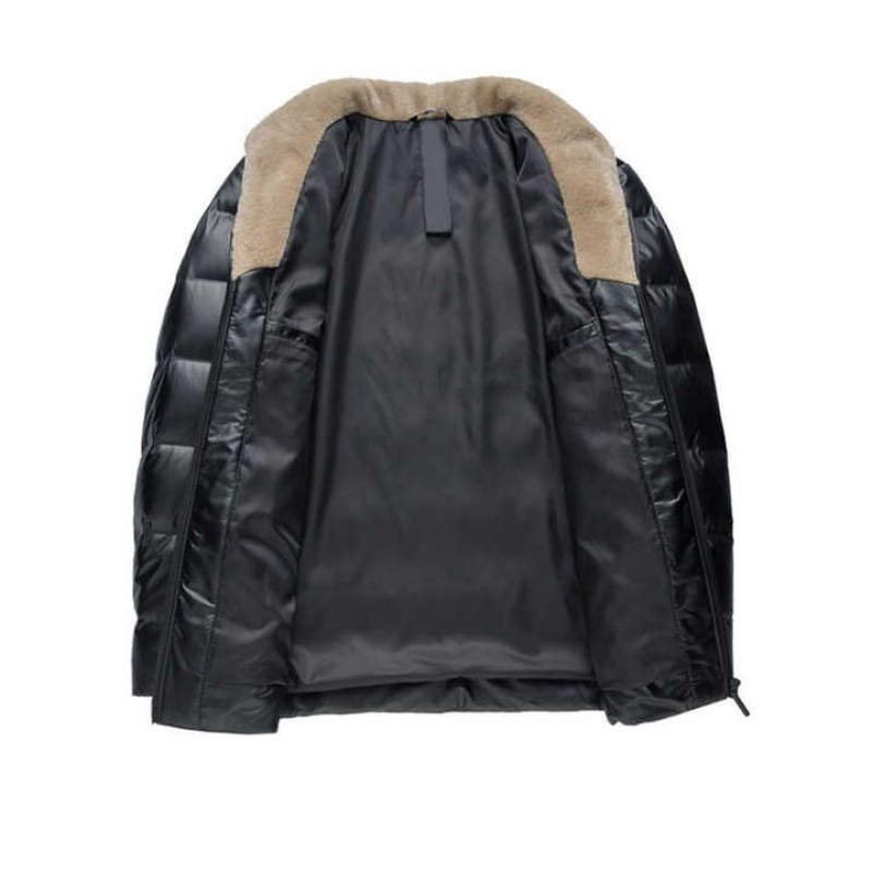 Hooded Down Padded Quilted Winter Coats For Men