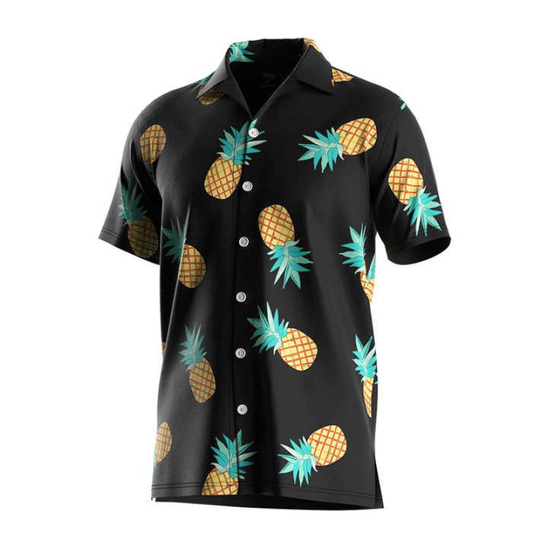 Vintage Hawaiian Print Men's Sport Shirt
