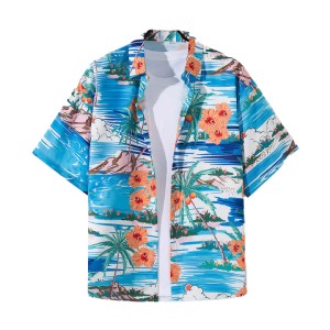 Vintage Ice Silk Floral Family Vacation Men Beach ...