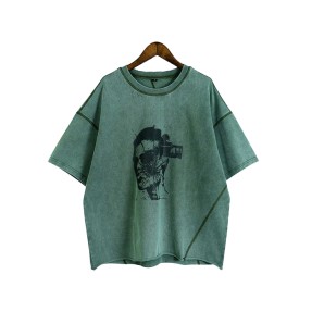 100% Cotton Oversized Acid Washed T-shirt