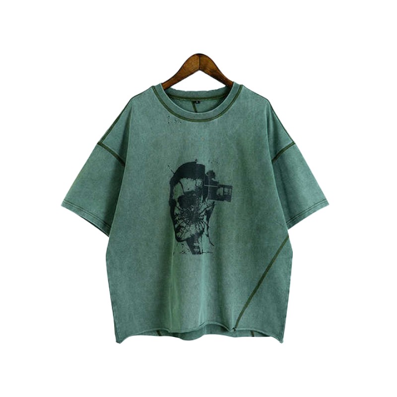 100% Cotton Oversized Acid Washed T-shirt