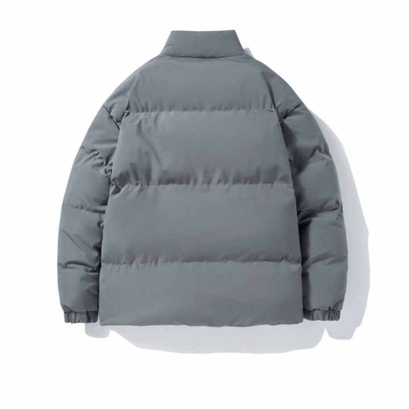 High Quality Men's Winter Puffer Jacket Plus Size Shiny Waterproof Coat