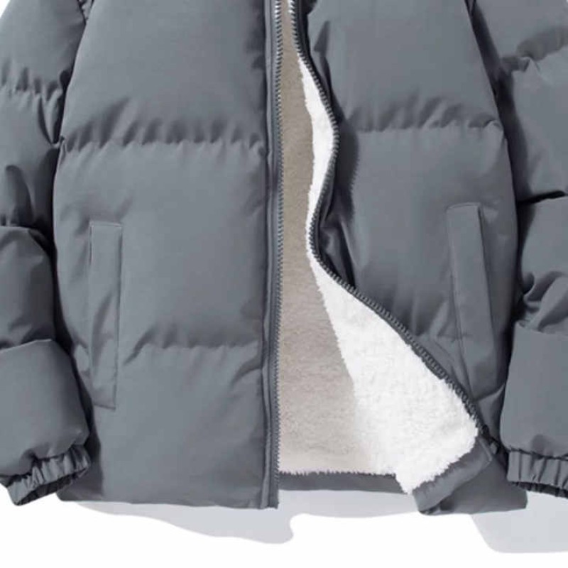 High Quality Men's Winter Puffer Jacket Plus Size Shiny Waterproof Coat