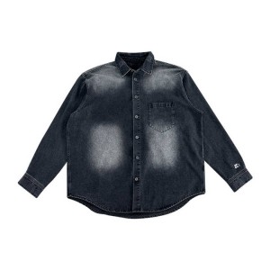 Men'S Long Sleeve Black Shirts High Quality Polo B...