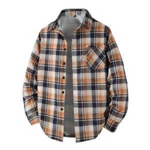 New Plaid Men's Long Sleeve Business Casual Shirt ...