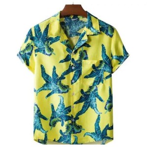 Mens Short Sleeve Hawaiian Shirt Digital Printing ...