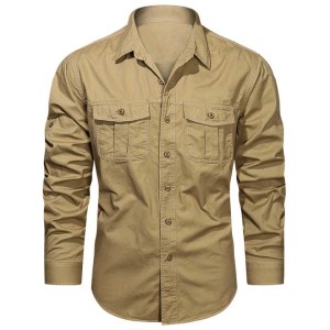 Men's Cargo Shirts with Long Sleeves Affordable Hi...