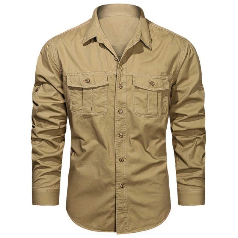 Men's Cargo Shirts with Long Sleeves Affordable High Quality