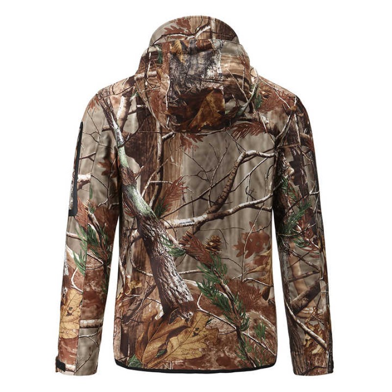 100% Polyester Men's Hunting Jacket Men Breathable Waterproof