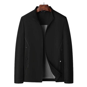 Hot Selling Long Sleeved Mid Length Solid Color Ja...