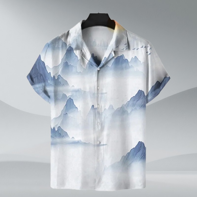 Floral Shirts Men Beach Wear Clothes Hawaiian Shirts Casual Shirts
