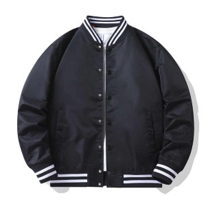 Men's Casual Reversible Bomber Coat Zipper Breatha...