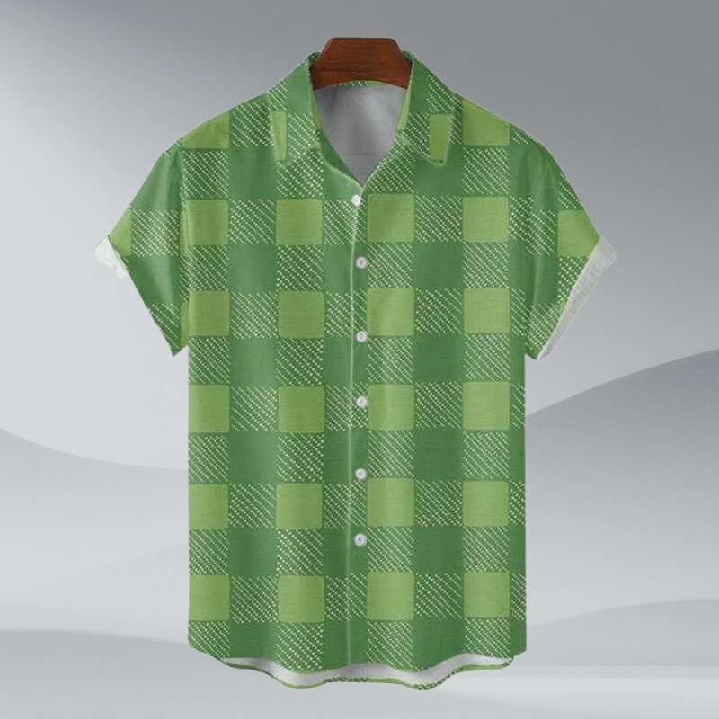 Hawaiian Shirts for Men Loose Short Sleeve Men Beach Shirts
