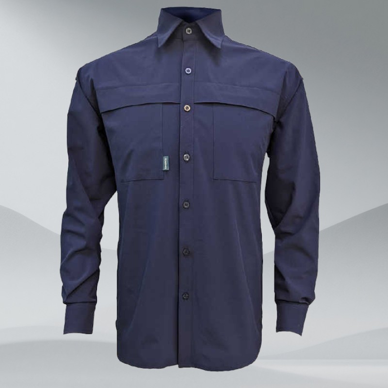 Men's Performance Hiking Shirt Solid Color Quick-Dry Outdoor